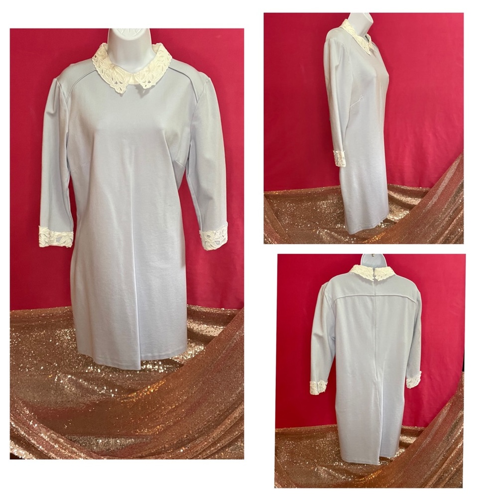 Ted Baker Sz 5 (US 10/12) 3/4 Sleeve Lilac Dress